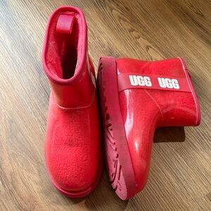 UGG Hot Pink Waterproof Winter & Rain Boots